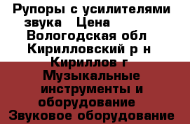 Рупоры с усилителями звука › Цена ­ 5 000 - Вологодская обл., Кирилловский р-н, Кириллов г. Музыкальные инструменты и оборудование » Звуковое оборудование   